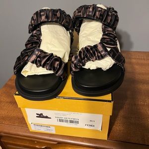 Fendi feel satin sandal